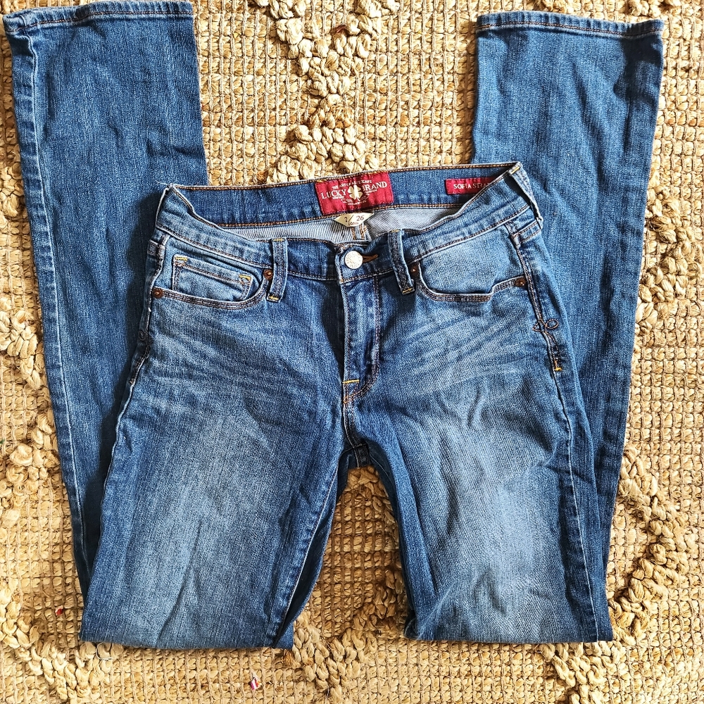 Lucky Brand straight blue denim jeans -J